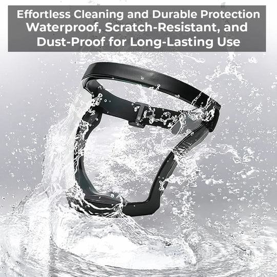 Full Face Anti-Fog Shield with Adjustable Band – Reusable Waterproof Safety Goggles 2