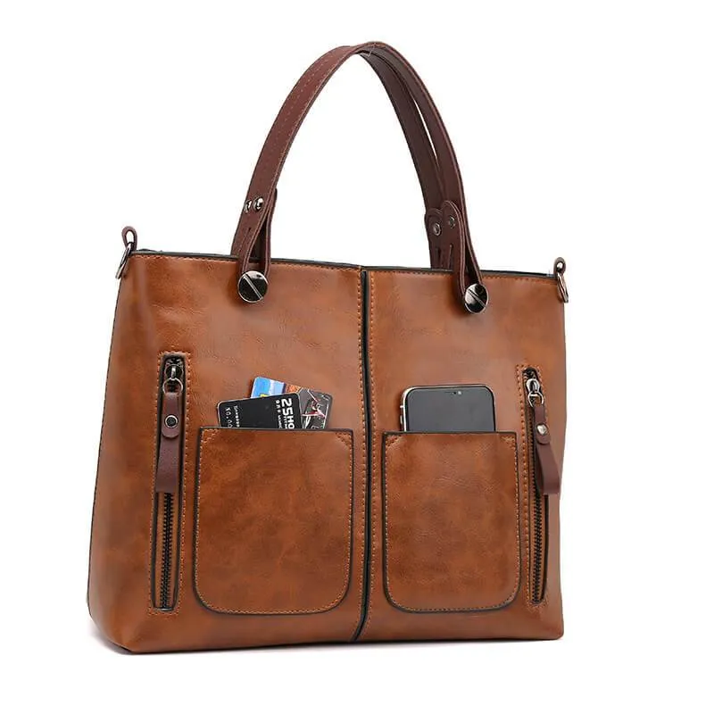 Genuine Leather Handbag with Removable Strap – Versatile and Durable Design 5