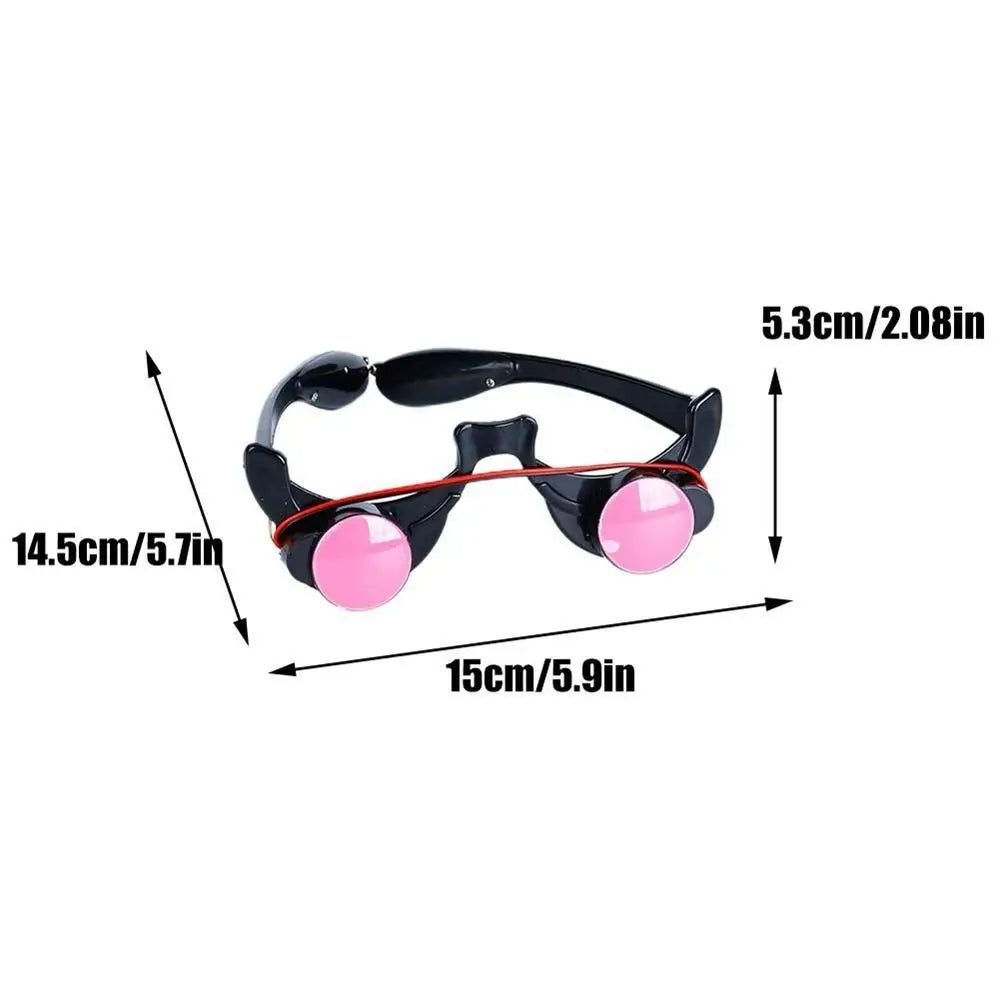 Glow in the Dark Red Halloween Eye Glasses – Scary Cosplay Party Props, Durable ABS Material, Unique Design 2