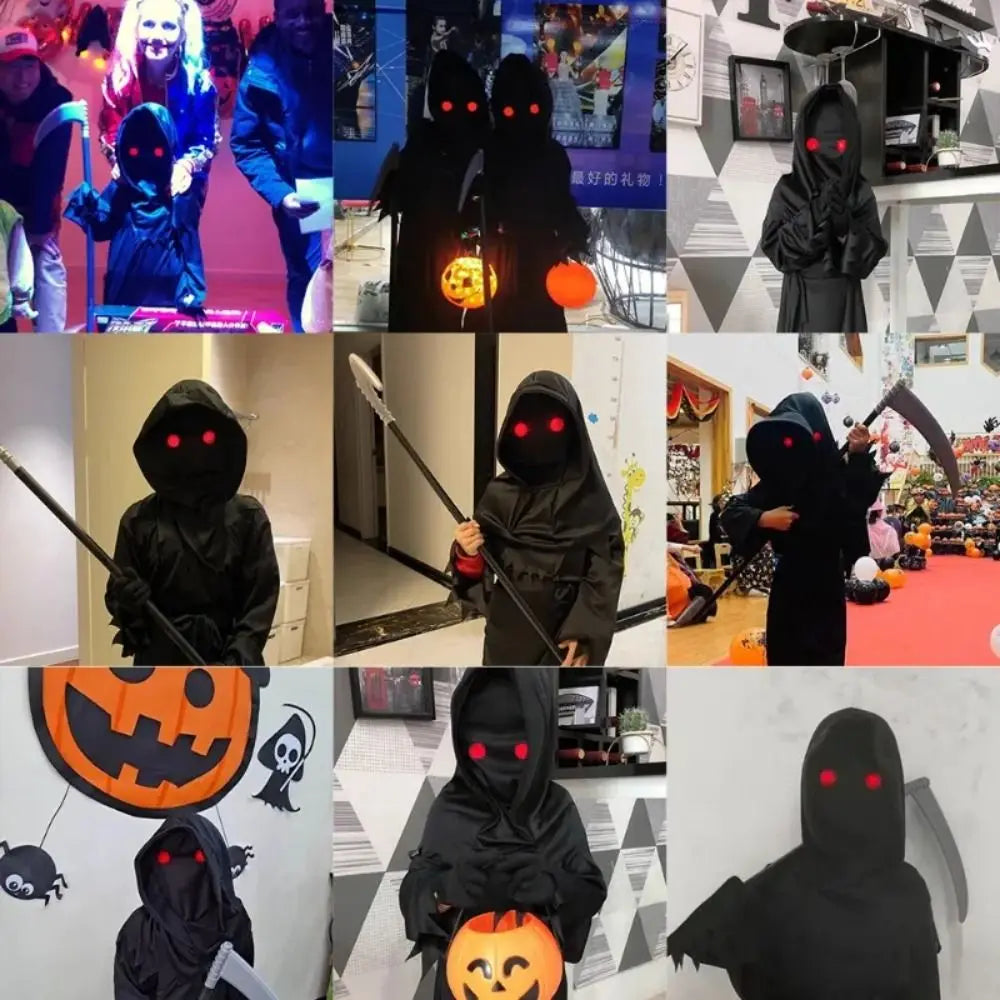Glow in the Dark Red Halloween Eye Glasses – Scary Cosplay Party Props, Durable ABS Material, Unique Design 5