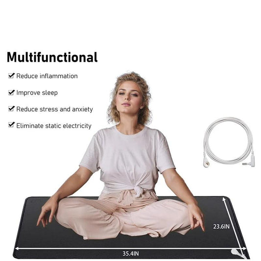 Grounding Mat for Improved Sleep and Wellness – Eco-Friendly Earthing Pad 1