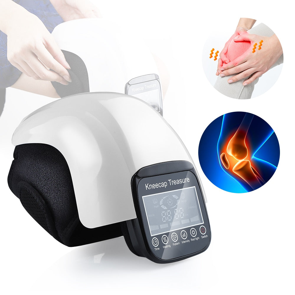 Knee Massager with Heat and Red Light Therapy – Adjustable Airbag Device for Knee Pain Relief-TRUZENIC