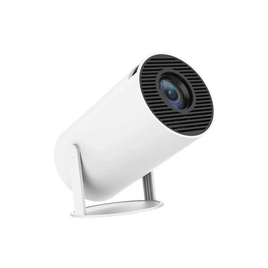 HD Smart 4K Projector with 180° Swivel Design – Compact Portable Projector for Home Theater and Outdoor Use 0