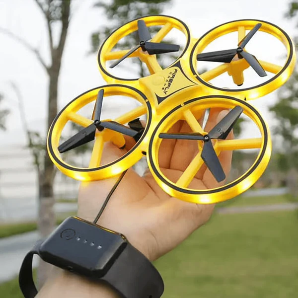 Hand-Controlled Drone for Kids with Gesture Control and LED Lights – Easy Navigation and Quick USB Charging 0