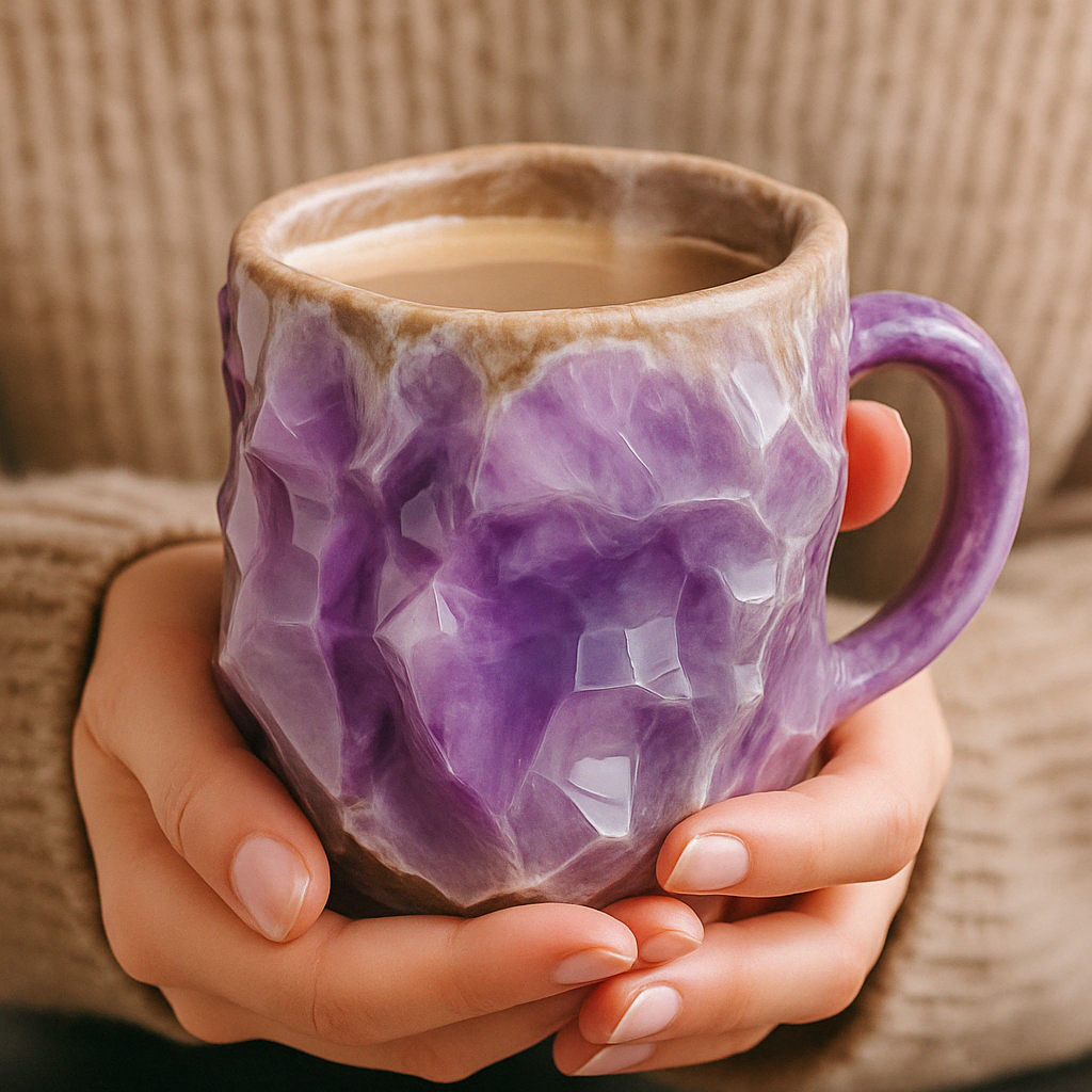 Handmade Ceramic Mug with Unique Artisan Design – Perfect Pottery Mug for Coffee and Tea, 350 ml Capacity 1