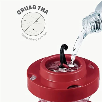 Hanging Hummingbird Feeder with Ant Guard, 16 Ounce Capacity, Leakproof Design and Multiple Feeding Ports 6