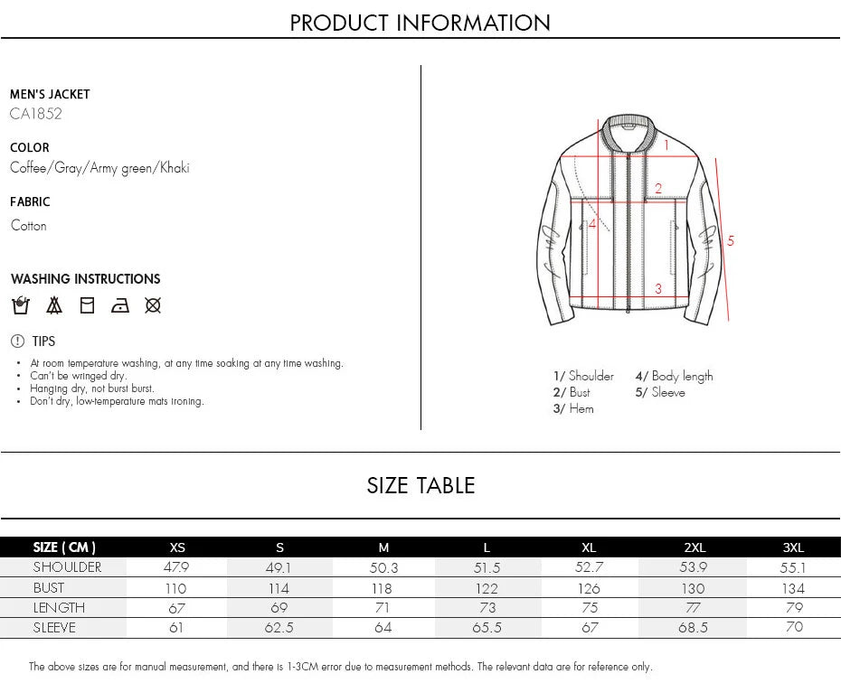 Corduroy Winter Jacket with Fleece Lining – Stylish and Warm Men's Outerwear