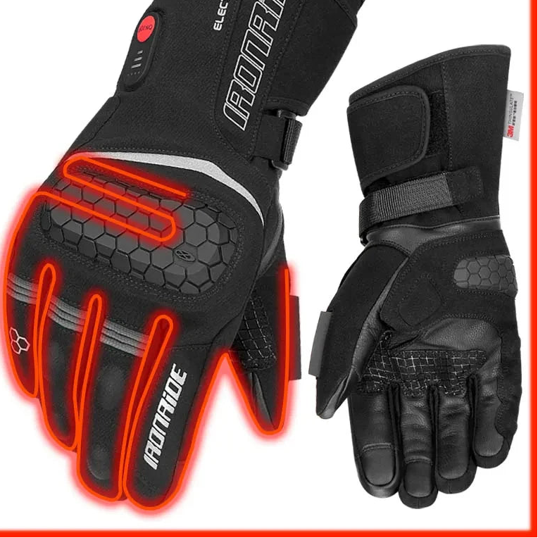Heated Gloves for Men and Women - Touchscreen Electric Gloves with Water-Repellent Material and Adjustable Fit 7