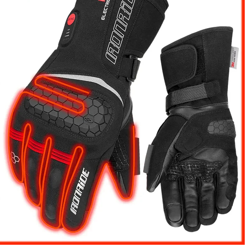 Heated Gloves for Men and Women - Touchscreen Electric Gloves with Water-Repellent Material and Adjustable Fit 8