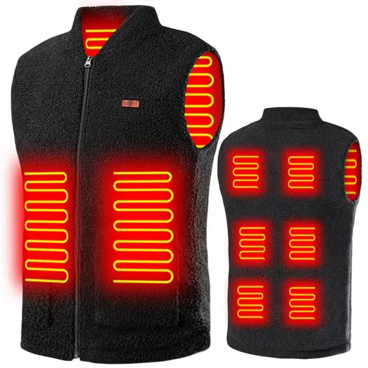 Heated Vest for Men – Smart USB Electric Fleece Jacket for Outdoor Activities, Lightweight and Comfortable 0