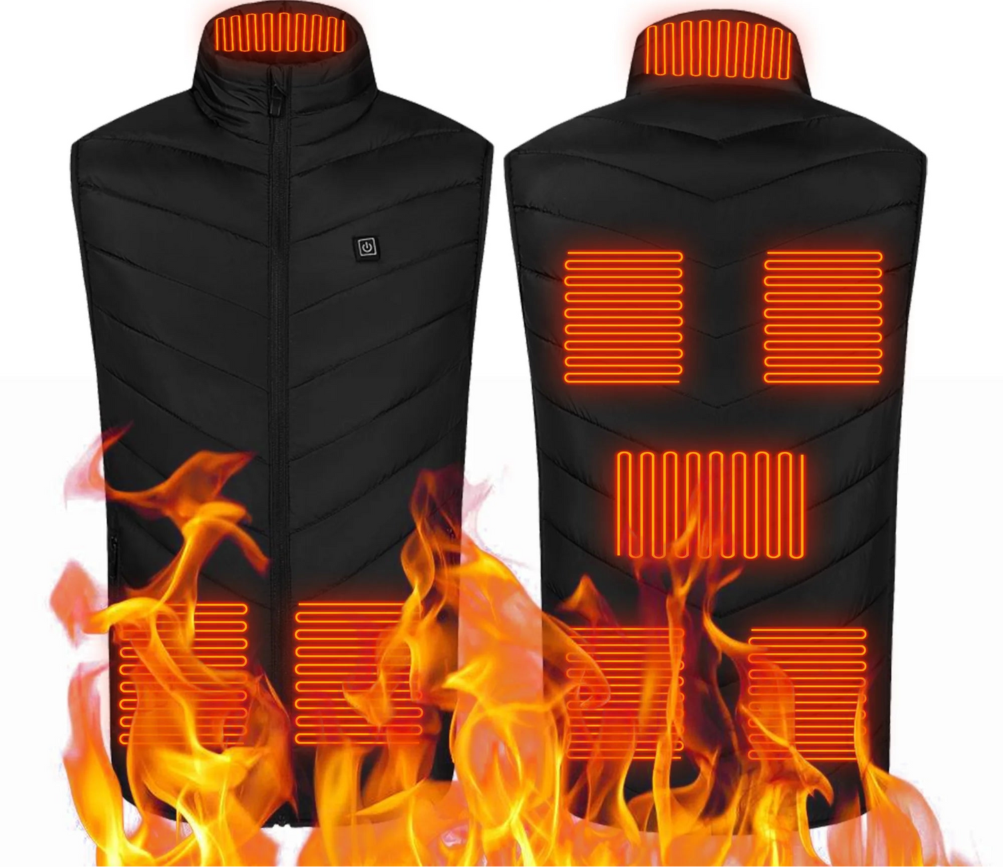 Heated Vest for Men and Women – USB Rechargeable Warm Jacket with Adjustable Heat Settings for Outdoor Activities