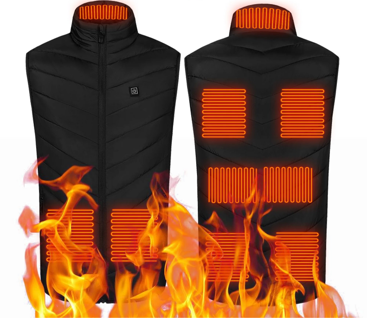 Heated Vest for Men and Women – USB Rechargeable Warm Jacket with Adjustable Heat Settings for Outdoor Activities