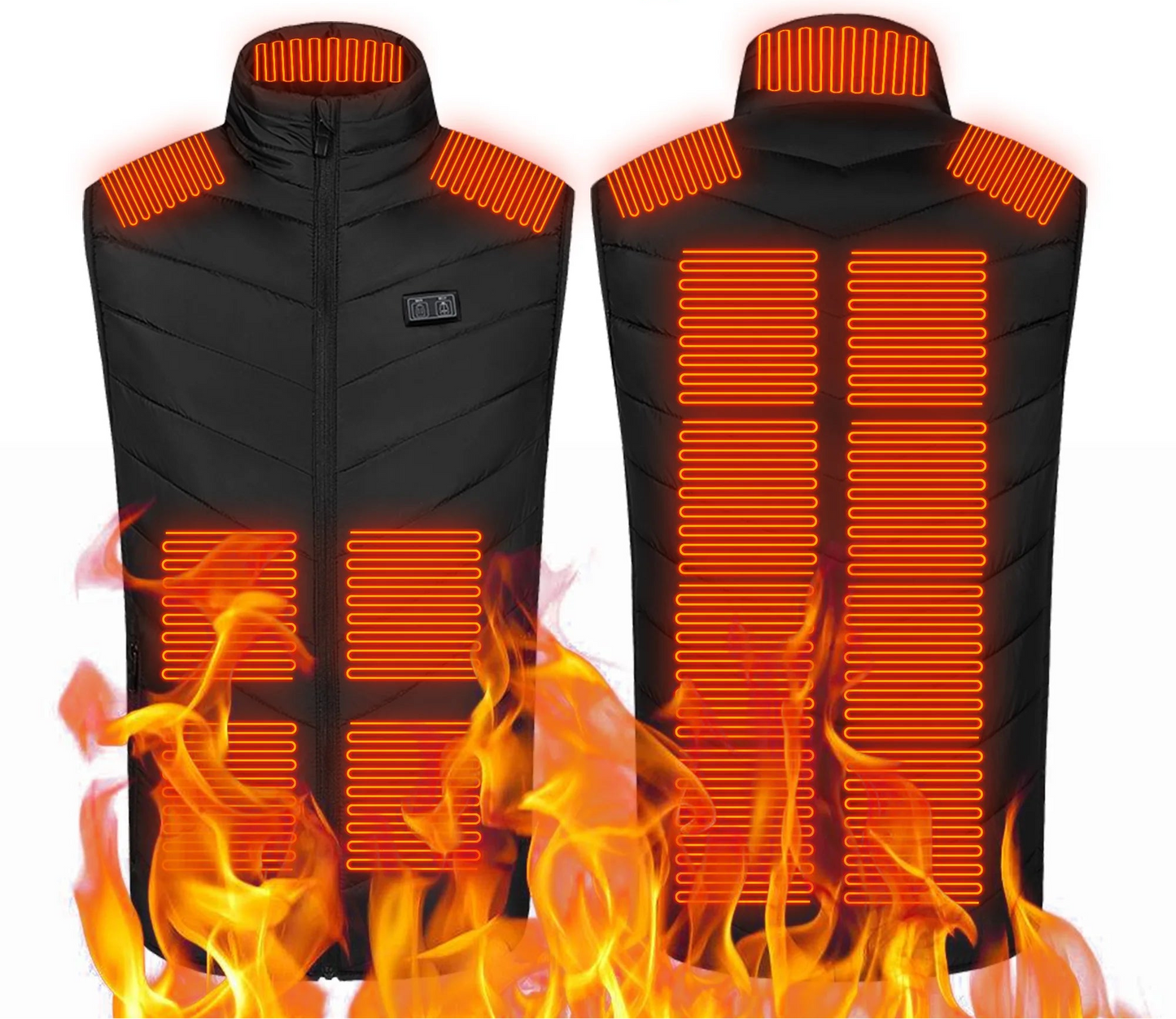 Heated Vest for Men and Women – USB Rechargeable Warm Jacket with Adjustable Heat Settings for Outdoor Activities