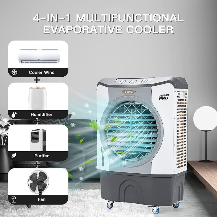 Heavy-Duty 4-in-1 Industrial Air Cooler with 12-Gallon Tank – High-Capacity Cooling for Garages and Workshops 3
