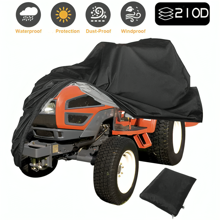 Heavy-Duty Waterproof Lawn Mower Cover – All-Weather Protection with Universal Fit 3