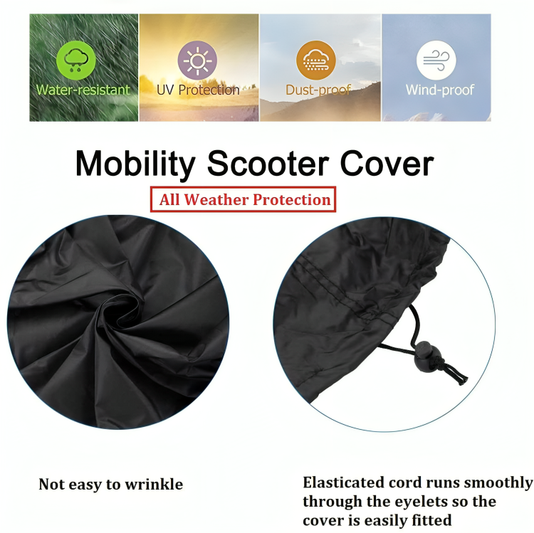 Heavy-Duty Waterproof Lawn Mower Cover – All-Weather Protection with Universal Fit 4