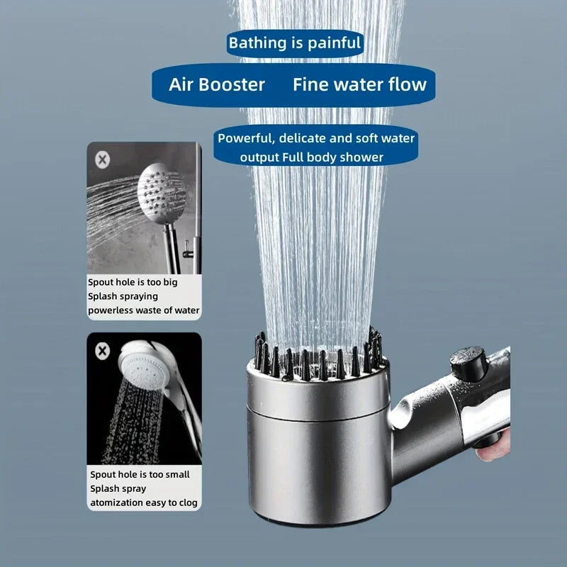 High-Pressure Water Filtering Shower Head with 4 Adjustable Modes – Durable ABS Design 4