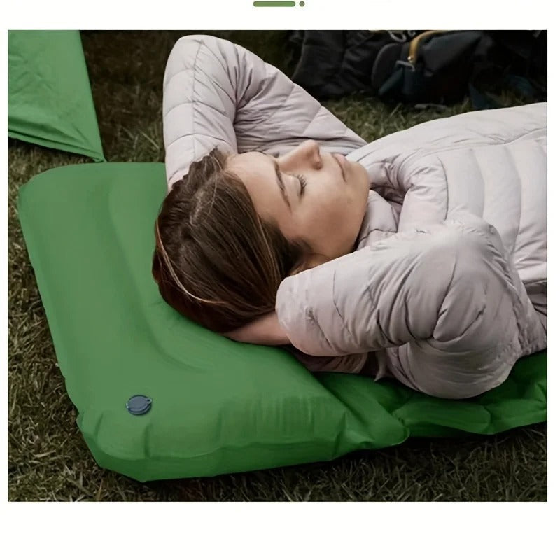 Inflatable Camping Mattress with Built-in Foot Pump – Lightweight and Waterproof Bed for Outdoor Adventures 2