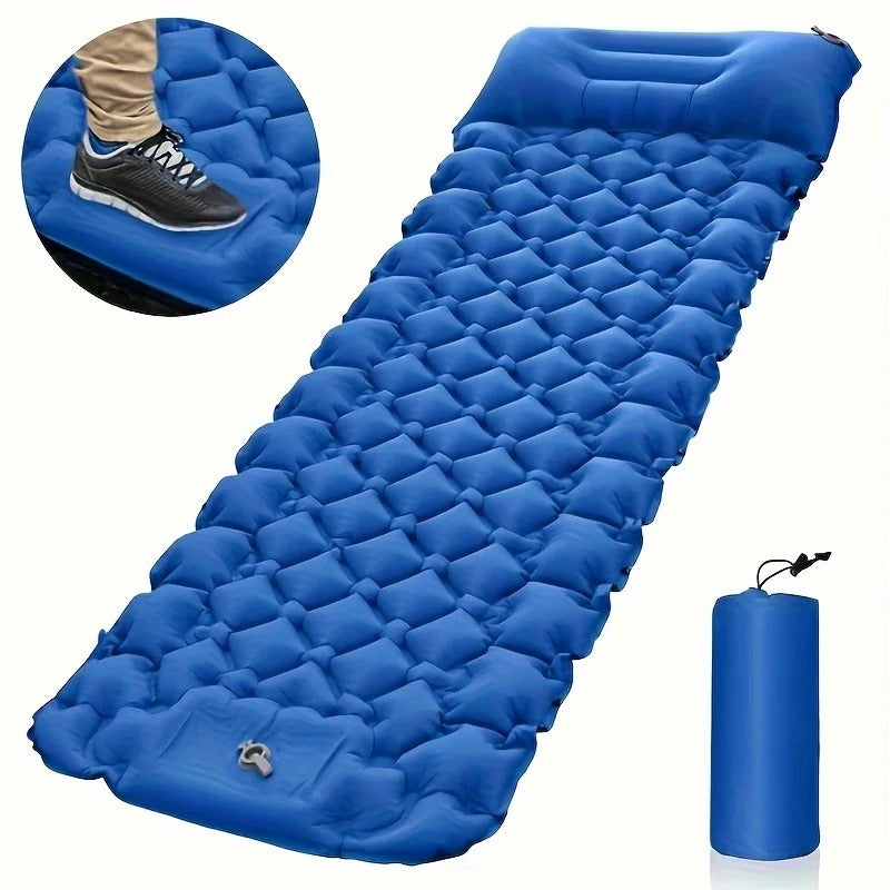 Inflatable Camping Mattress with Built-in Foot Pump – Lightweight and Waterproof Bed for Outdoor Adventures 4