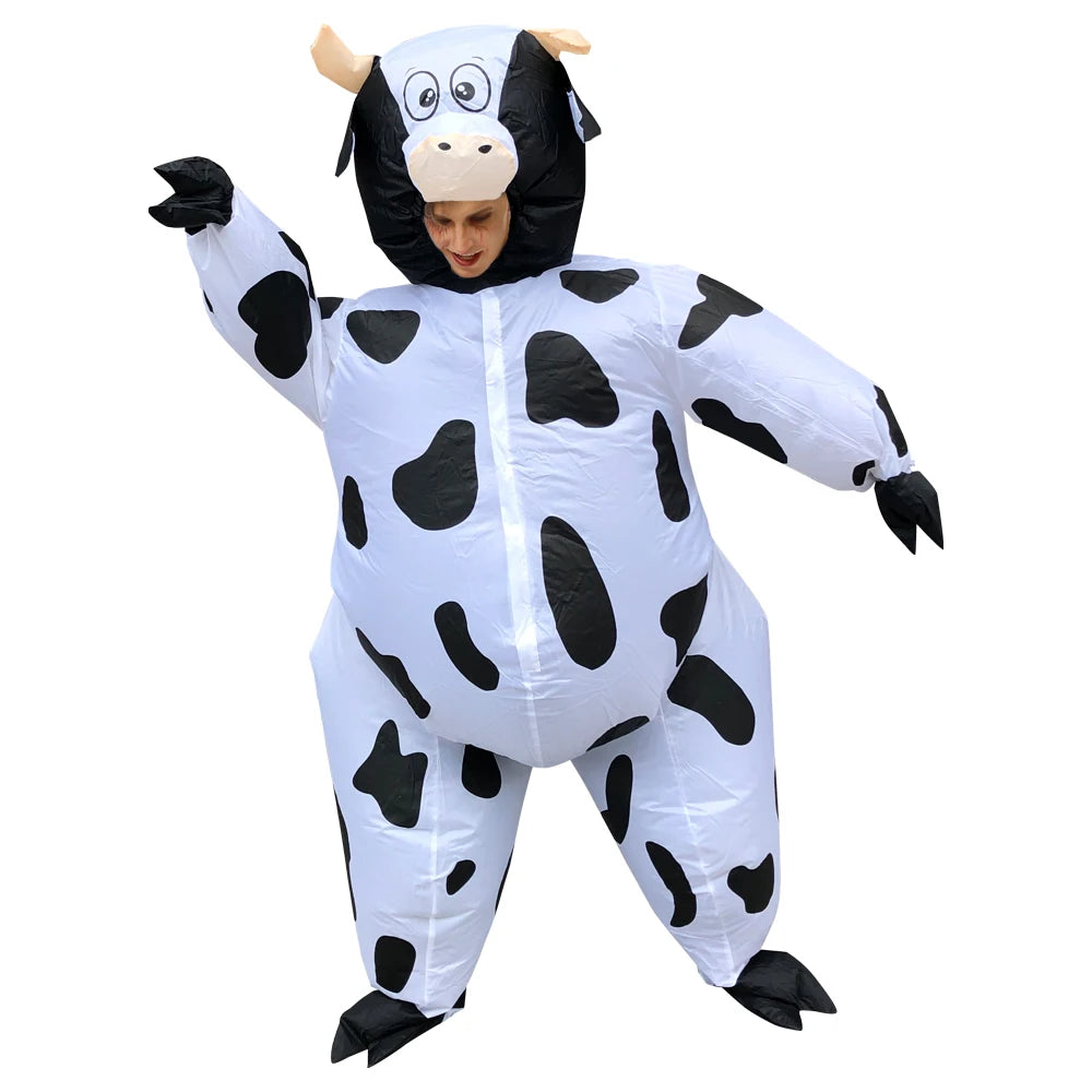 Inflatable Cow Costume for Adults – Fun Blow Up Halloween Costume with Easy Inflation and Comfortable Visibility