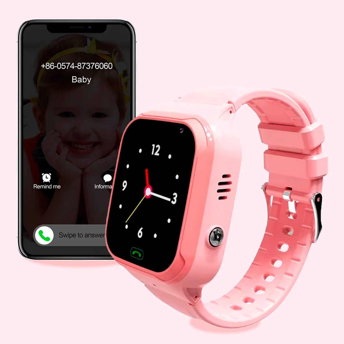 Kids GPS Tracking Smart Watch with SOS Alerts, Two-Way Calling, Durable Water-Resistant Design – Real-Time Location Tracking 4
