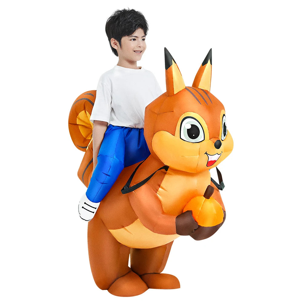 Kids Inflatable Dinosaur and Unicorn Costume – Waterproof Polyester, Fun Party Outfit for Halloween and Christmas, Sizes 80-145cm