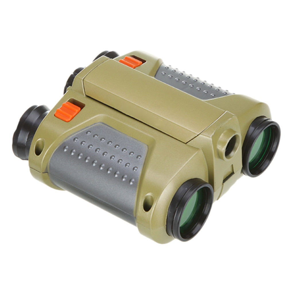 Kids Night Vision Goggles with Binoculars – Lightweight 4x Magnification Toy for Outdoor Exploration, Adjustable Eyepieces 4