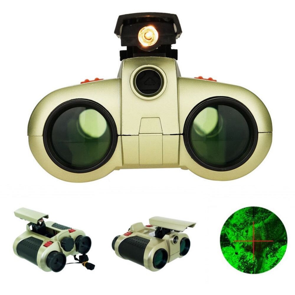 Kids Night Vision Goggles with Binoculars – Lightweight 4x Magnification Toy for Outdoor Exploration, Adjustable Eyepieces 5