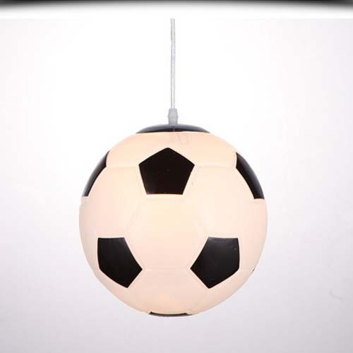 LED Ceiling Light with Football Motif – Elegant Glass Design for Kids' Rooms 3