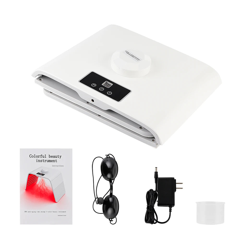 TRUZENIC LED Light Therapy Mask – 7 Color Photon Skin Care and Rejuvenation Device