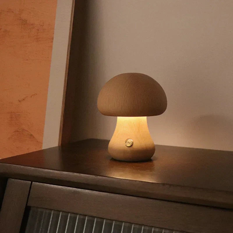 LED Touch Control Table Lamp – Soft Light Mushroom Design for Bedroom and Kids' Room 0