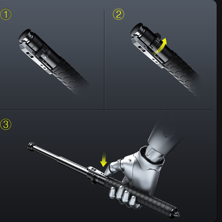 Lightweight Adjustable Hiking Stick with LED Light – Durable Walking Stick and Trekking Pole for Outdoor Safety 7