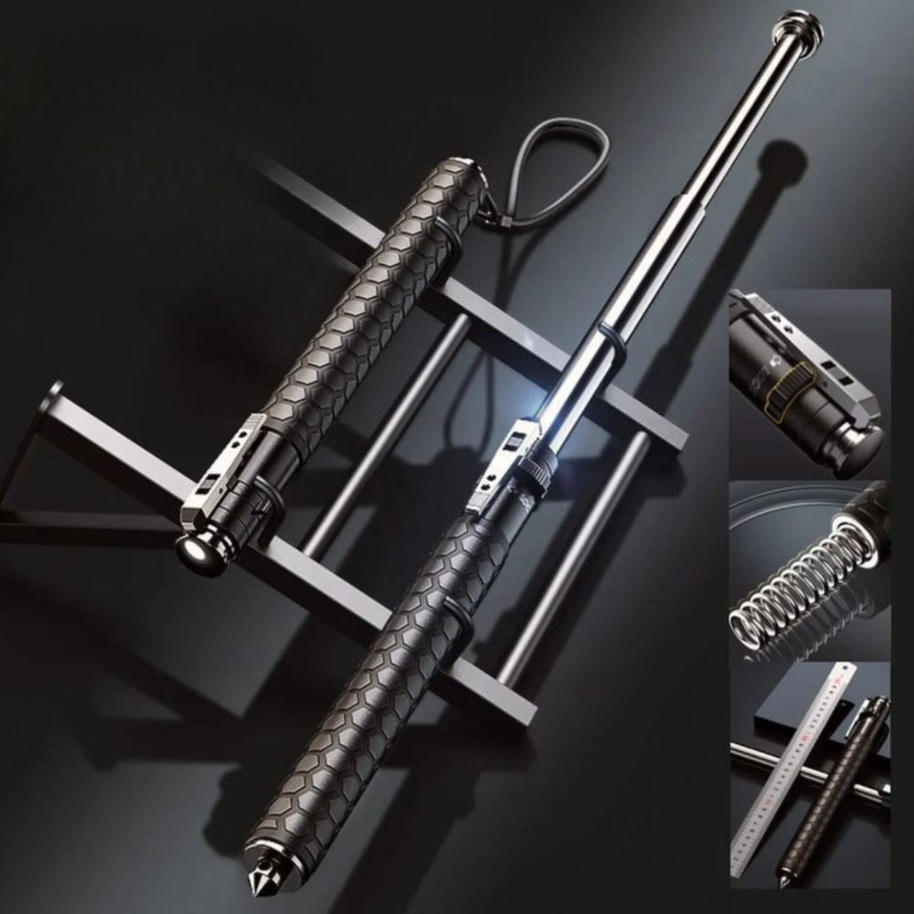 Lightweight Adjustable Hiking Stick with LED Light – Durable Walking Stick and Trekking Pole for Outdoor Safety 9