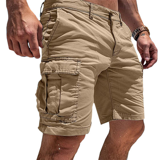 Lightweight Cotton Cargo Shorts for Men with Multiple Pockets – Relaxed Fit for Comfort 0