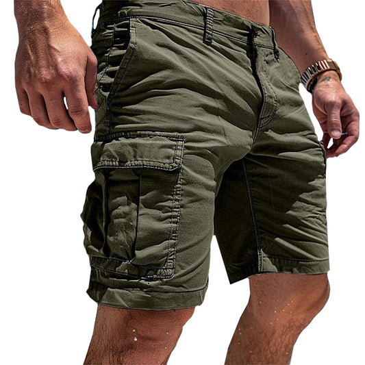 Lightweight Cotton Cargo Shorts for Men with Multiple Pockets – Relaxed Fit for Comfort 1