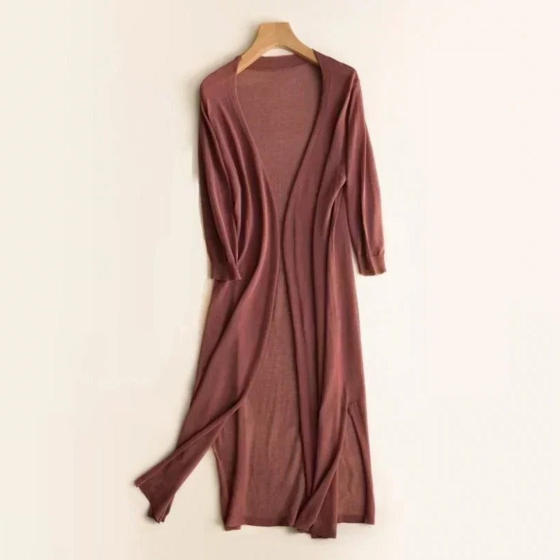 Lightweight Long Cardigan – Stylish and Comfortable Layering Piece 0