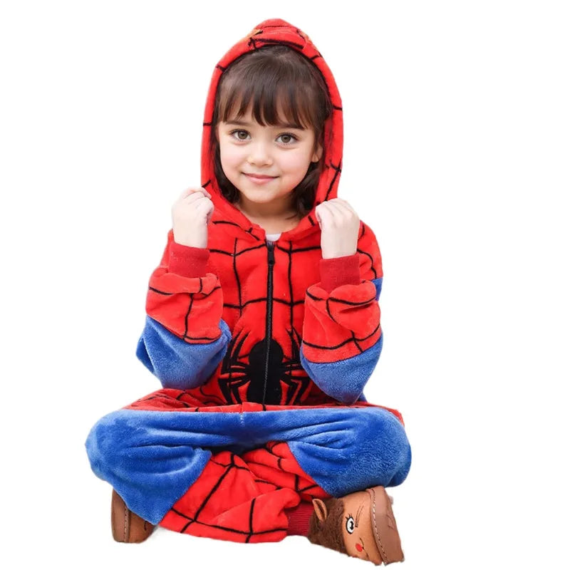 Lilo Stitch Kids Cosplay Onesie – Plush Winter Pajamas for Halloween and Christmas, Soft and Comfortable for Boys and Girls