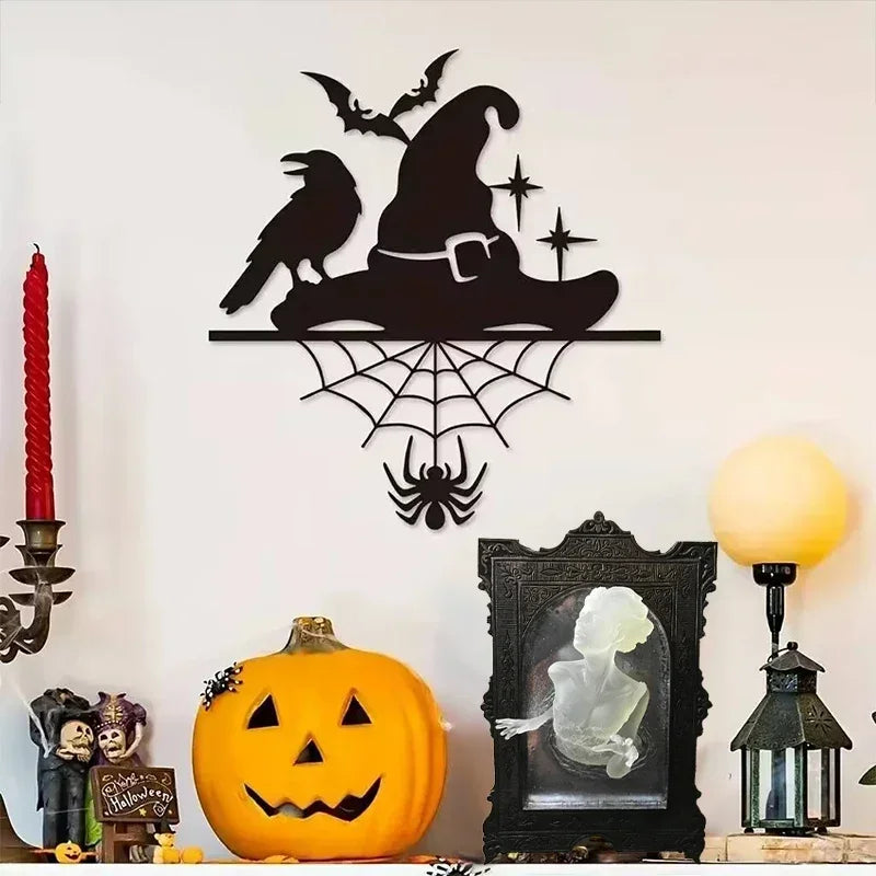 Luminous Devil's Hand Wall Decoration – Gothic Resin Art for Spooky Home Decor – 12x8 Inches, Indoor Accent Piece