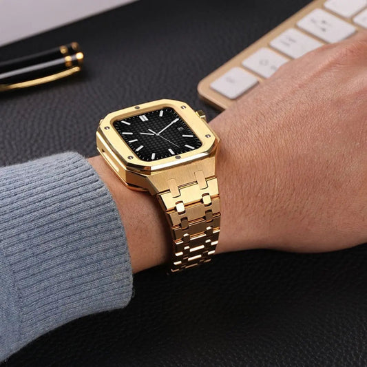 Luxury Stainless Steel Smartwatch Case for Ultimate Protection – Elegant and Durable Design for All Smartwatches 1