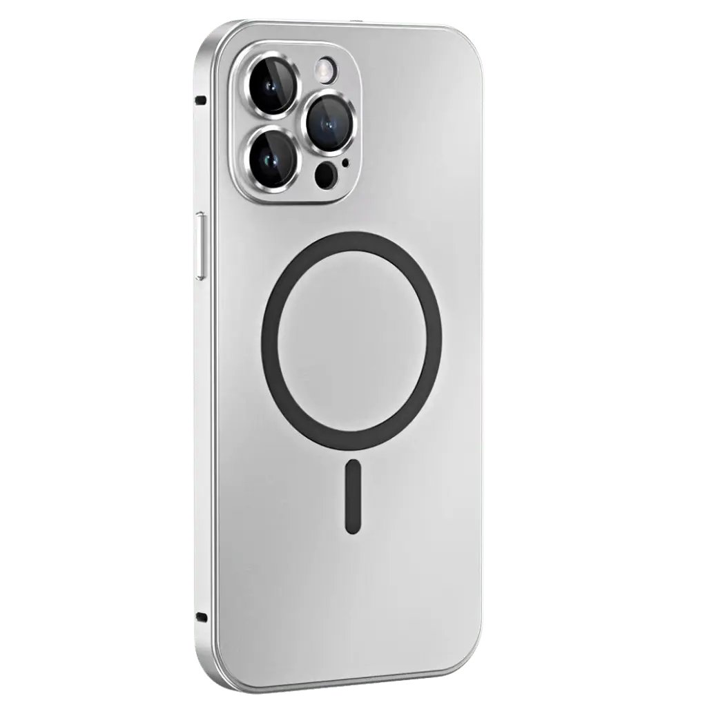 Magnetic Metal Case for iPhone 15 Pro Max – Sleek, Durable, Shockproof Design with MagSafe Compatibility 0