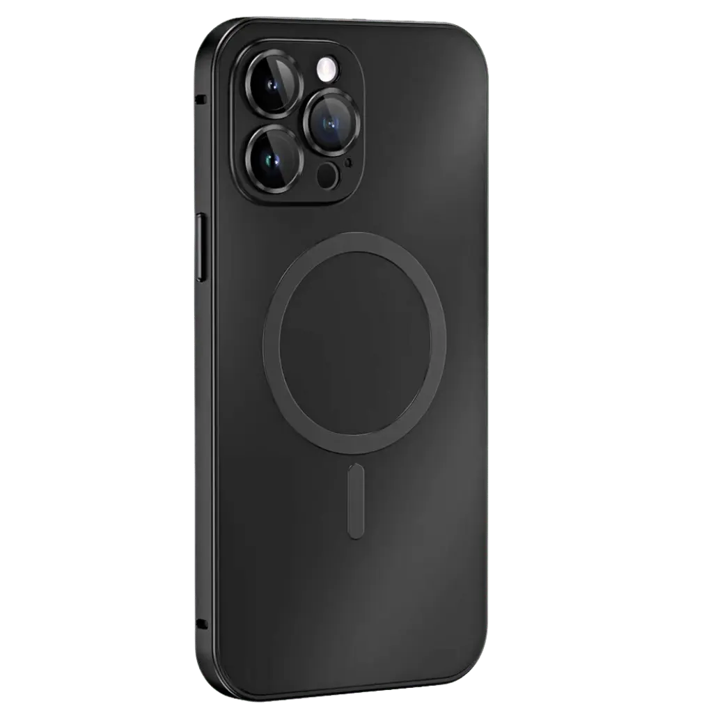 Magnetic Metal Case for iPhone 15 Pro Max – Sleek, Durable, Shockproof Design with MagSafe Compatibility 14