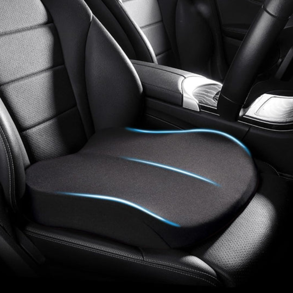 Memory Foam Car Seat Cushion for Enhanced Comfort and Support – Portable and Non-Slip Design 0