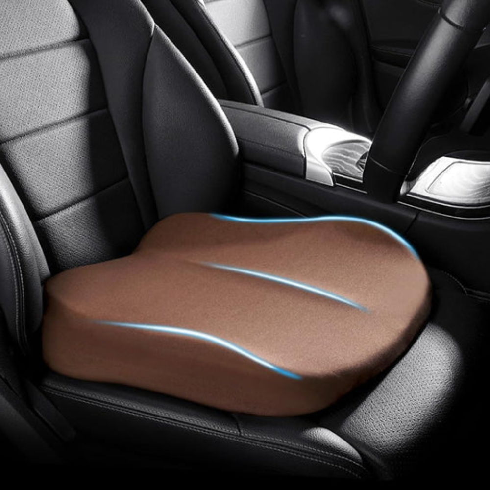 Memory Foam Car Seat Cushion for Enhanced Comfort and Support – Portable and Non-Slip Design 1