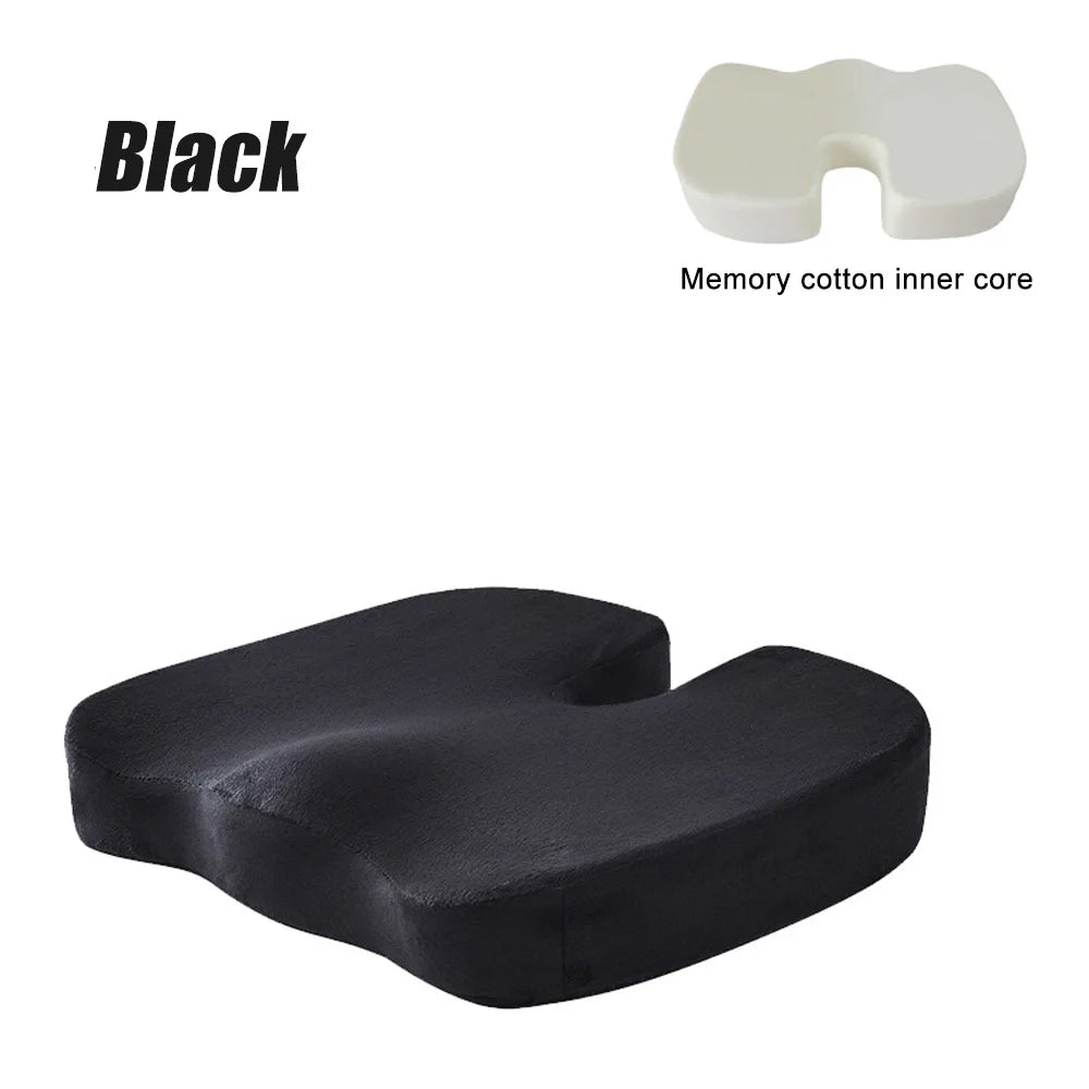 Memory Foam U-Shaped Travel Seat Cushion for Comfort and Support – Ergonomic, Portable Design for Car and Office Use