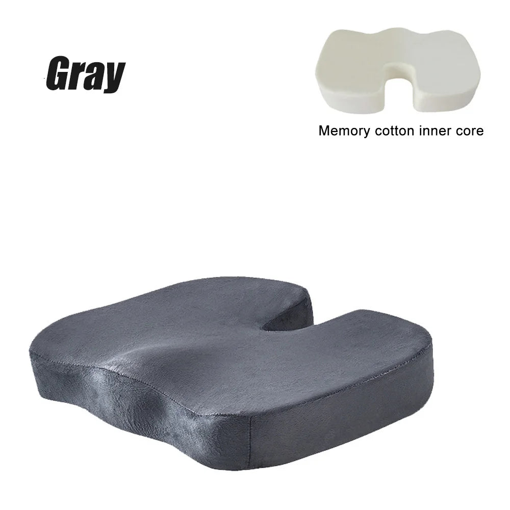 Memory Foam U-Shaped Travel Seat Cushion for Comfort and Support – Ergonomic, Portable Design for Car and Office Use
