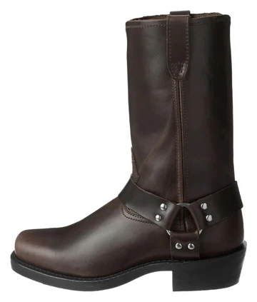 Men's 11-Inch Black Harness Boots with Waterproof Leather and Non-Slip Sole 1