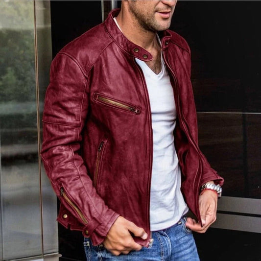 Men's Weatherproof Leather Jacket – Durable and Stylish Outerwear for All Occasions 1