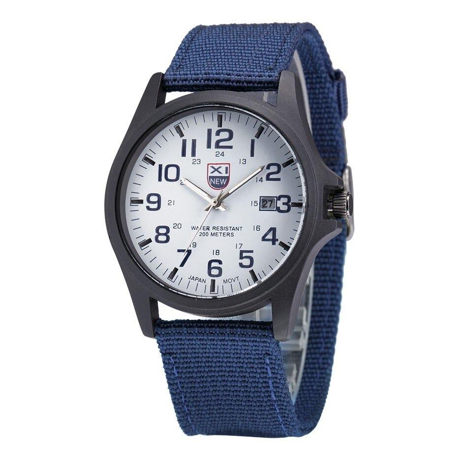 Military Style Waterproof Analog Wrist Watch for Men with Luminous Hands and Stopwatch – Durable Black Stainless Steel Design 1