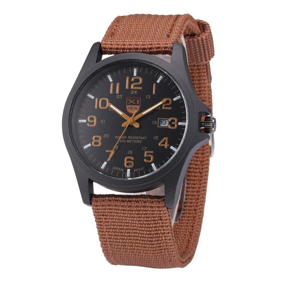 Military Style Waterproof Analog Wrist Watch for Men with Luminous Hands and Stopwatch – Durable Black Stainless Steel Design 2