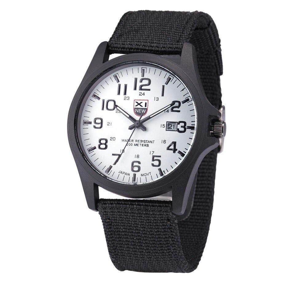 Military Style Waterproof Analog Wrist Watch for Men with Luminous Hands and Stopwatch – Durable Black Stainless Steel Design 4